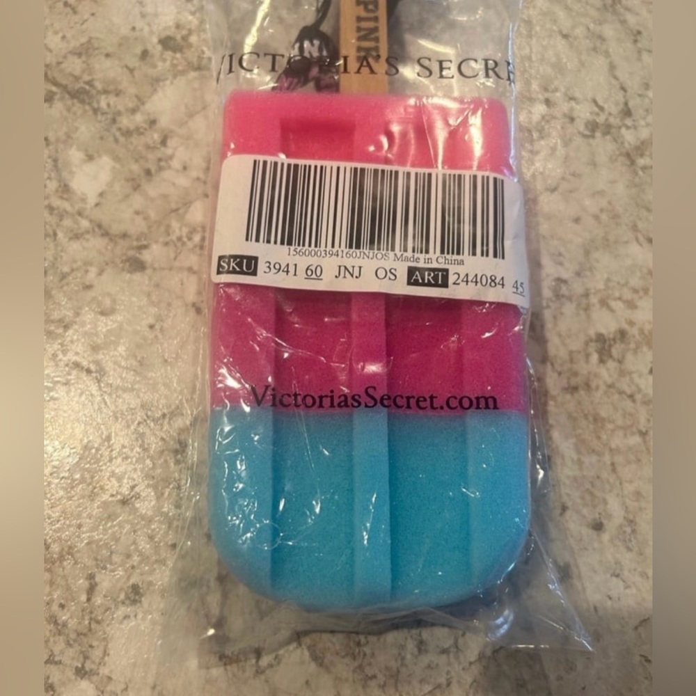 VS PINK Popsicle Bath Sponge NWT